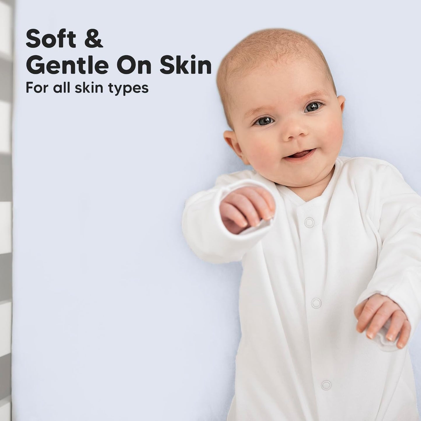KeaBabies 2-Pack Baby Crib Sheets for Boys, Girls - 52x28 Viscose Derived from Bamboo Toddler Bed