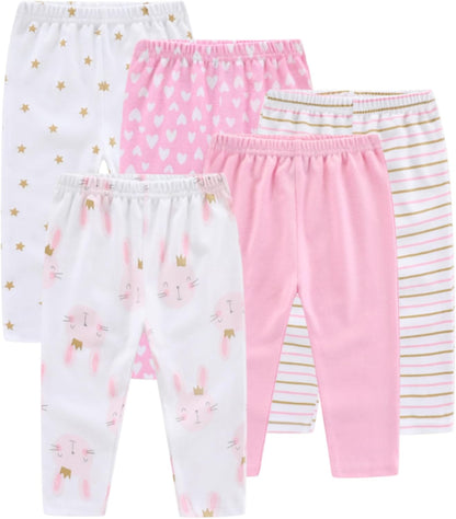 Newborn Layette Gift Set Bodysuits Pants for Baby Girl and Boy 24 Piece 100% Cotton Essentials and Accessories