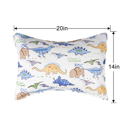 ALVABABY Toddler Pillowcases, Fits 14x19 in Kids Pillow, 2 Pack Organic Cotton Baby Pillow Cover Envelope Kids Pillowcases for Boys Girls 2L-TPW16-US