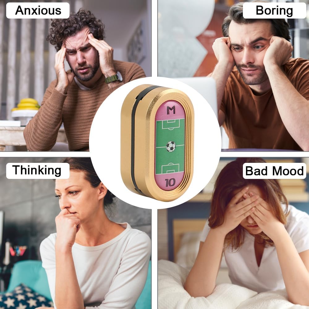 STONESTAR CP3 Fidget Slider - Football Legends No. 10 Aluminum Alloy Magnetic Metal Fidget Slider, EDC Fidget Toy for Adults, Helps Relieve ADHD/Anxiety/Stress (Gold)