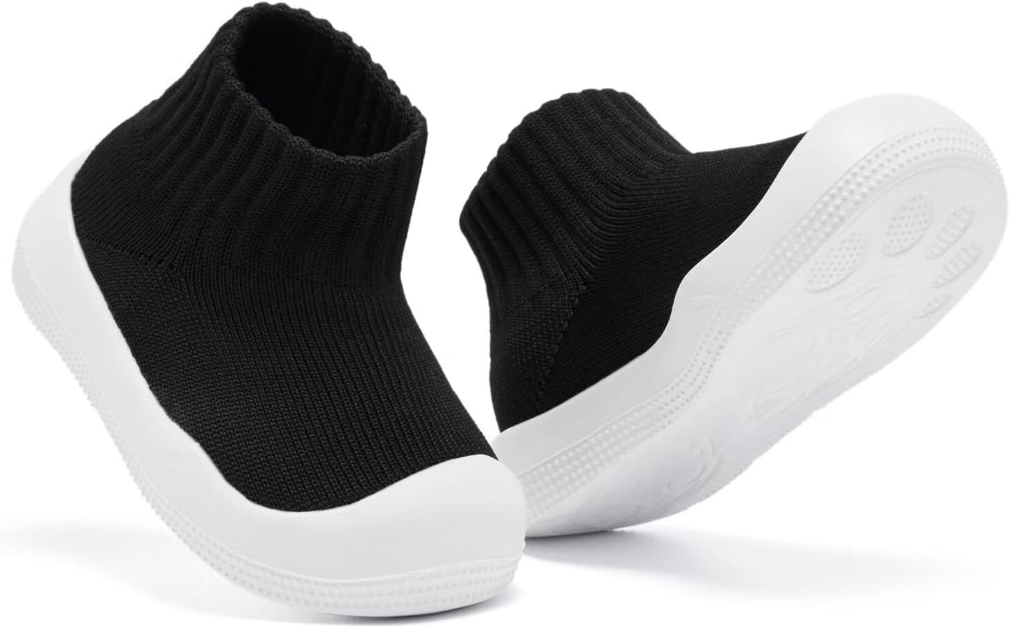 Eashi Baby Boy Girl Non-Skid Indoor Infant Walking Shoes Breathable Warm Elastic Sock Shoes with Memory Sole Protect Toes Outdoor Sneakers