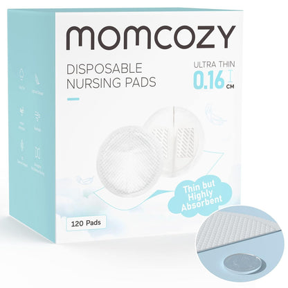 Momcozy Ultra-Thin Disposable Nursing Pads, Super Absorbent and Breathable Breastfeeding Pads, Make
