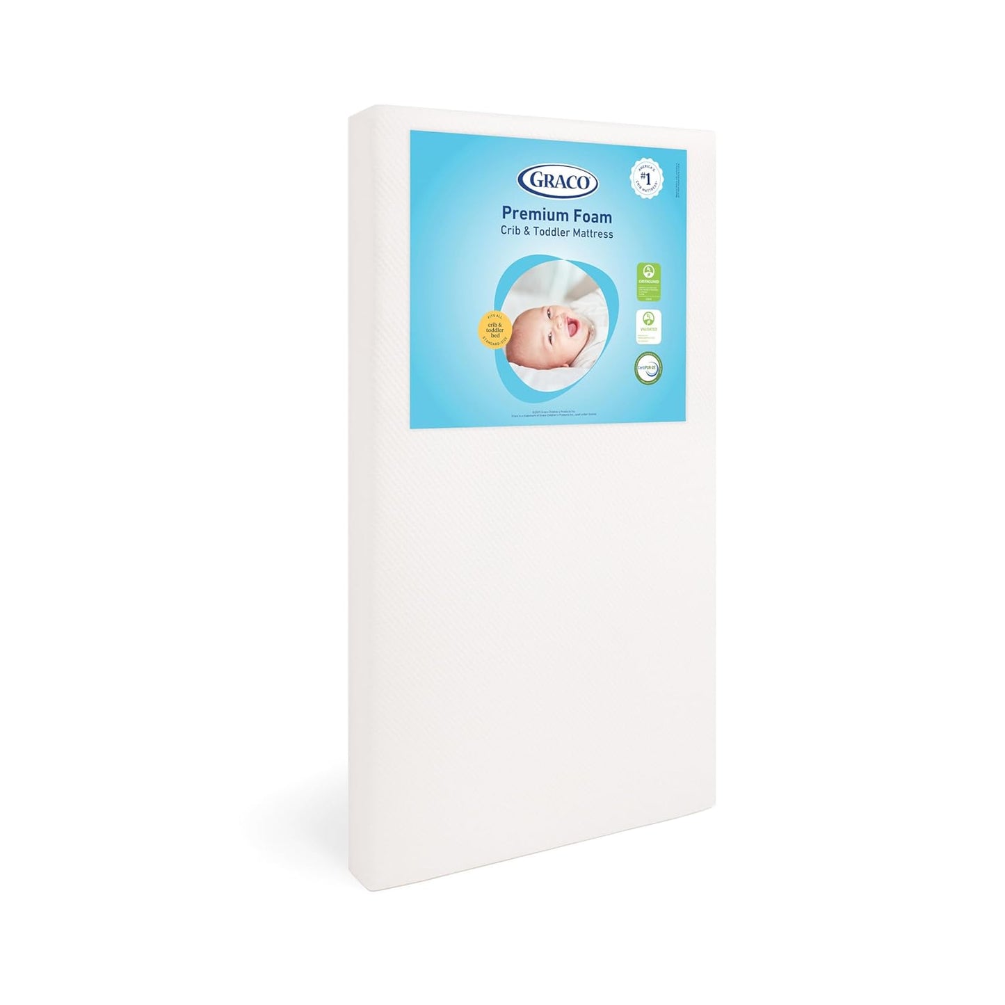 Graco Premium Crib & Toddler Mattress – GREENGUARD Gold Certified, CertiPUR-US Certified Foam
