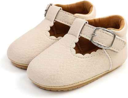 Baby Shoes Mary Jane Flats Non Slip Soft Sole Infant Toddler Sneakers First Walkers Party Christmas Dress Shoes