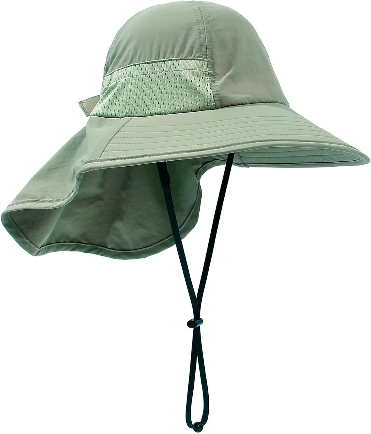 CHUNG Baby Sun Protection Hat Summer Toddler Adjustable UPF 50+ Wide Brim Neck Flap Beach Caps Boys Girls 1-12 Years Kids