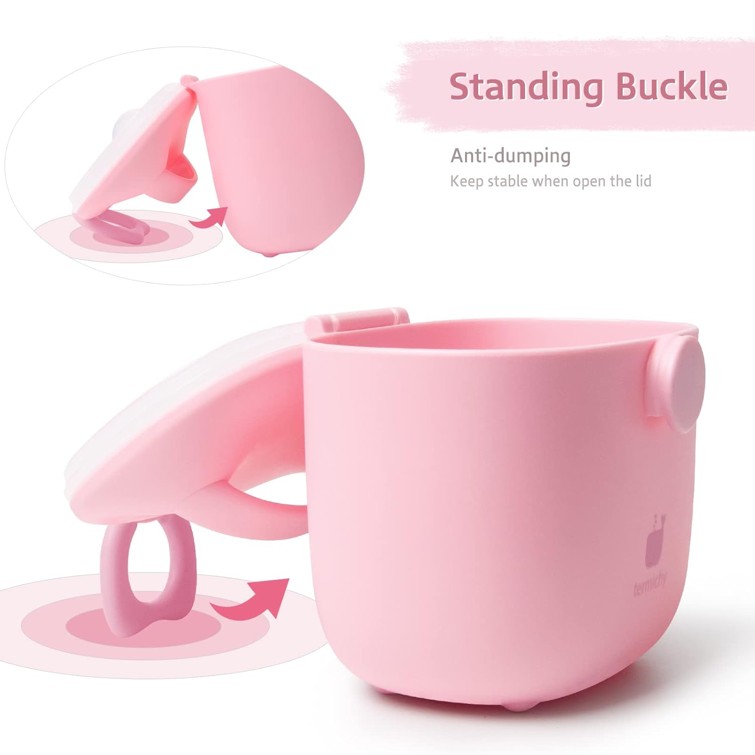 Termichy Baby Formula Dispenser, Portable Milk Powder Dispenser Container with Carry Handle and