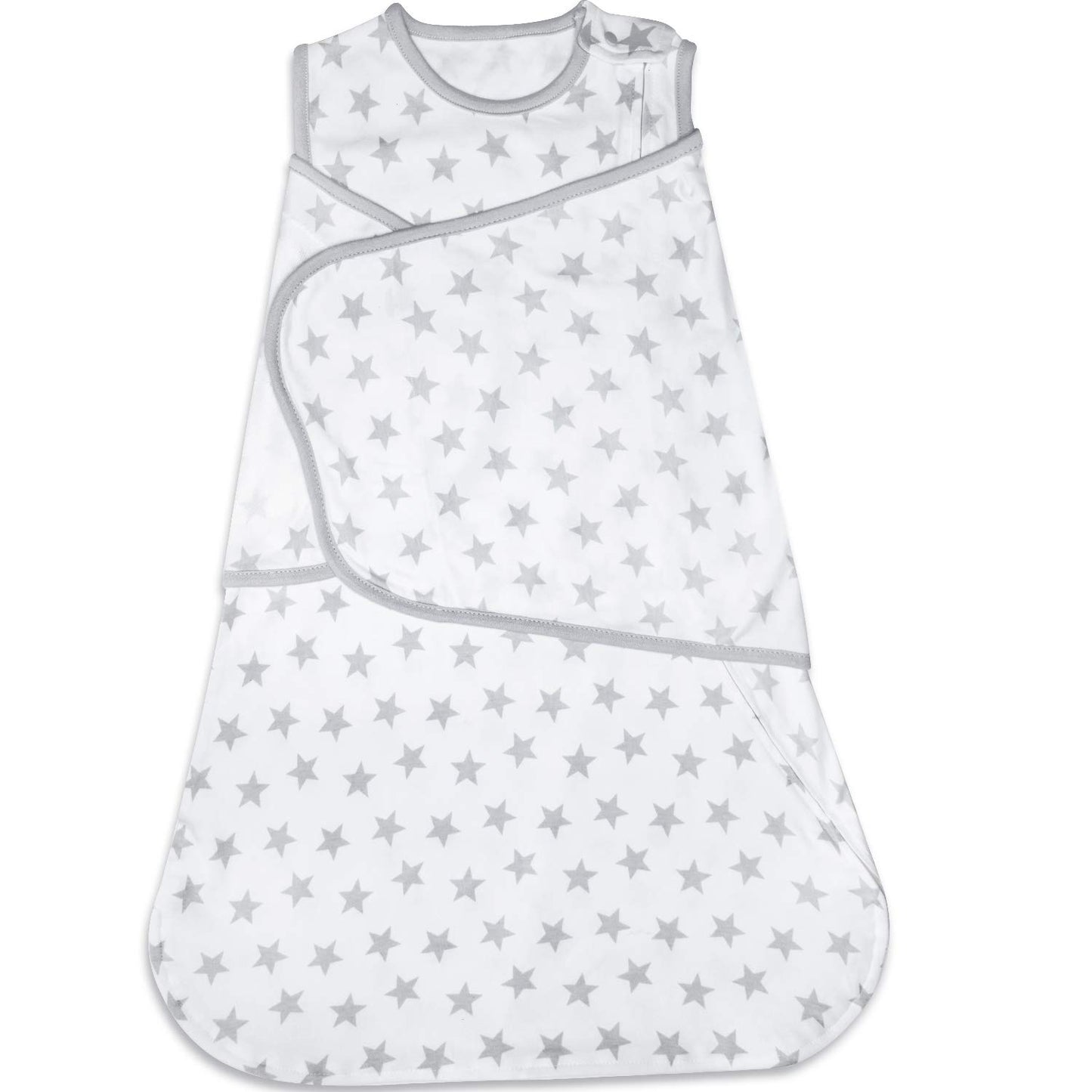 Baby Swaddle,Adjustable Wearable Baby Sleep Sack XL,Miracle Swaddles for Babies Large,100% Cotton,6-12 Months(Gray Stats)