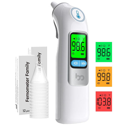 Ear Thermometer, Highly Accurate Ear Thermometer for Kids, Adults and Babies, 30 Memory Recall, 1s
