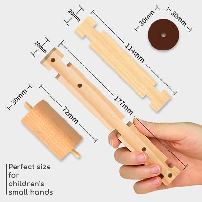 Jovi-mindly＆Notchies Wooden Blocks Train Set 101 PCS Create 40+ Shapes,Toys Educational Wooden Building Blocks Puzzles for Kids Ages 5-8 Boys and Girls,Truck/Excavator,FSC Certified,Graduate Gifts