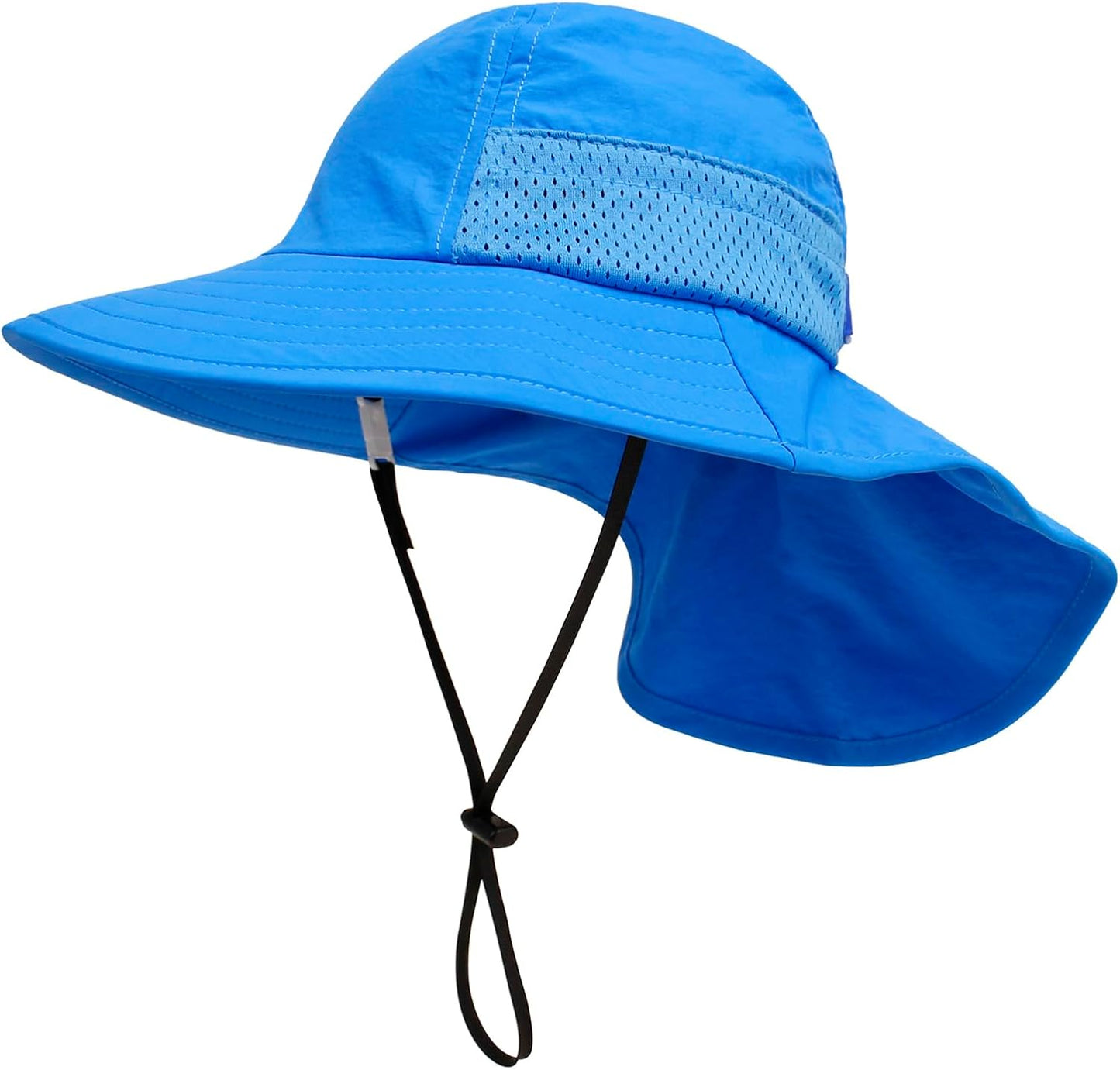 CHUNG Baby Sun Protection Hat Summer Toddler Adjustable UPF 50+ Wide Brim Neck Flap Beach Caps Boys Girls 1-12 Years Kids