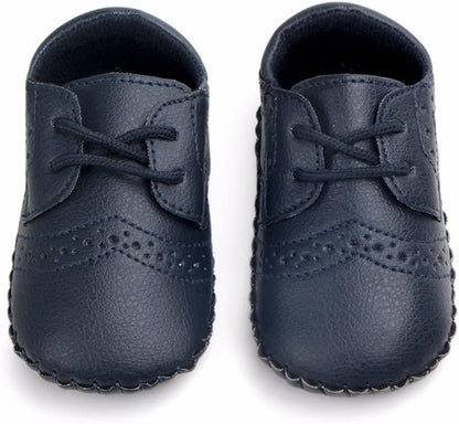 LONSOEN Baby Girls Boys Loafers Prewalker Dress Crib Shoes