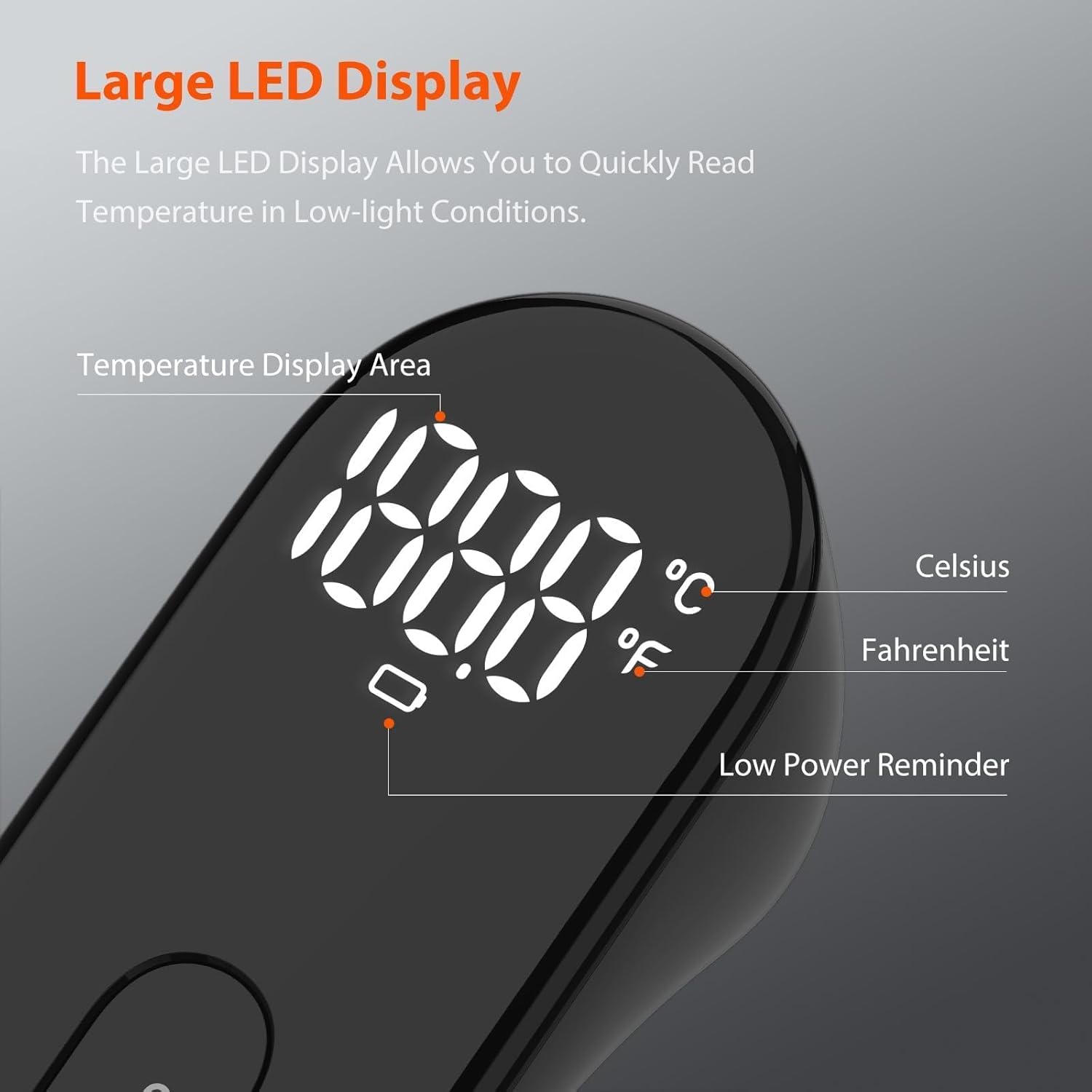 iHealth No-Touch Digital Forehead Thermometer for Adults, Babies, Kids - FSA HSA Eligible, 3