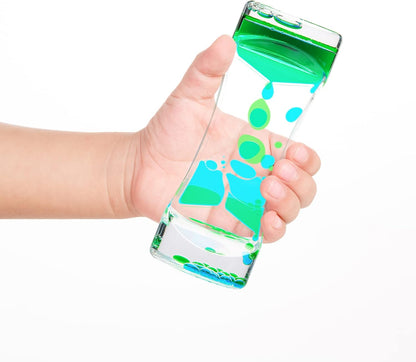 Liquid Motion Bubbler, 5 Pack Stress Management Sensory Toys, Relief Fidget Water Timers,Relaxing Liquid Bubbler,Office Home Colorful Hourglass Desk Decor,ADHD Anxiety Autism Activity