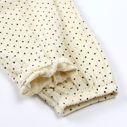 MYGBCPJS Baby Boys Girls Cotton Linen Trousers Kids Casual Ankle Pants Loose Long Bloomers