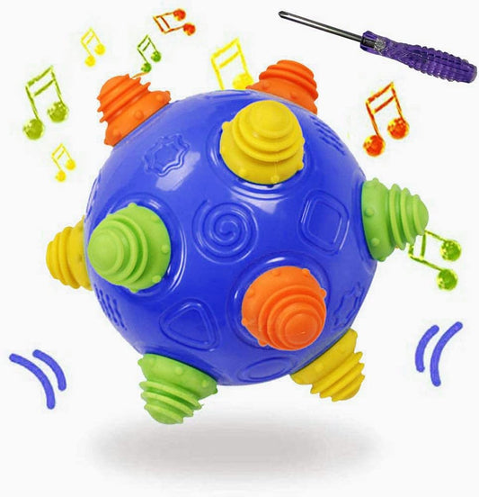 Toddler's Music Dancing Shake Ball - Move, Crawl, Bounce, Sensory Learning for Kids and Babies, Fun Gift for Both Boys and Girls