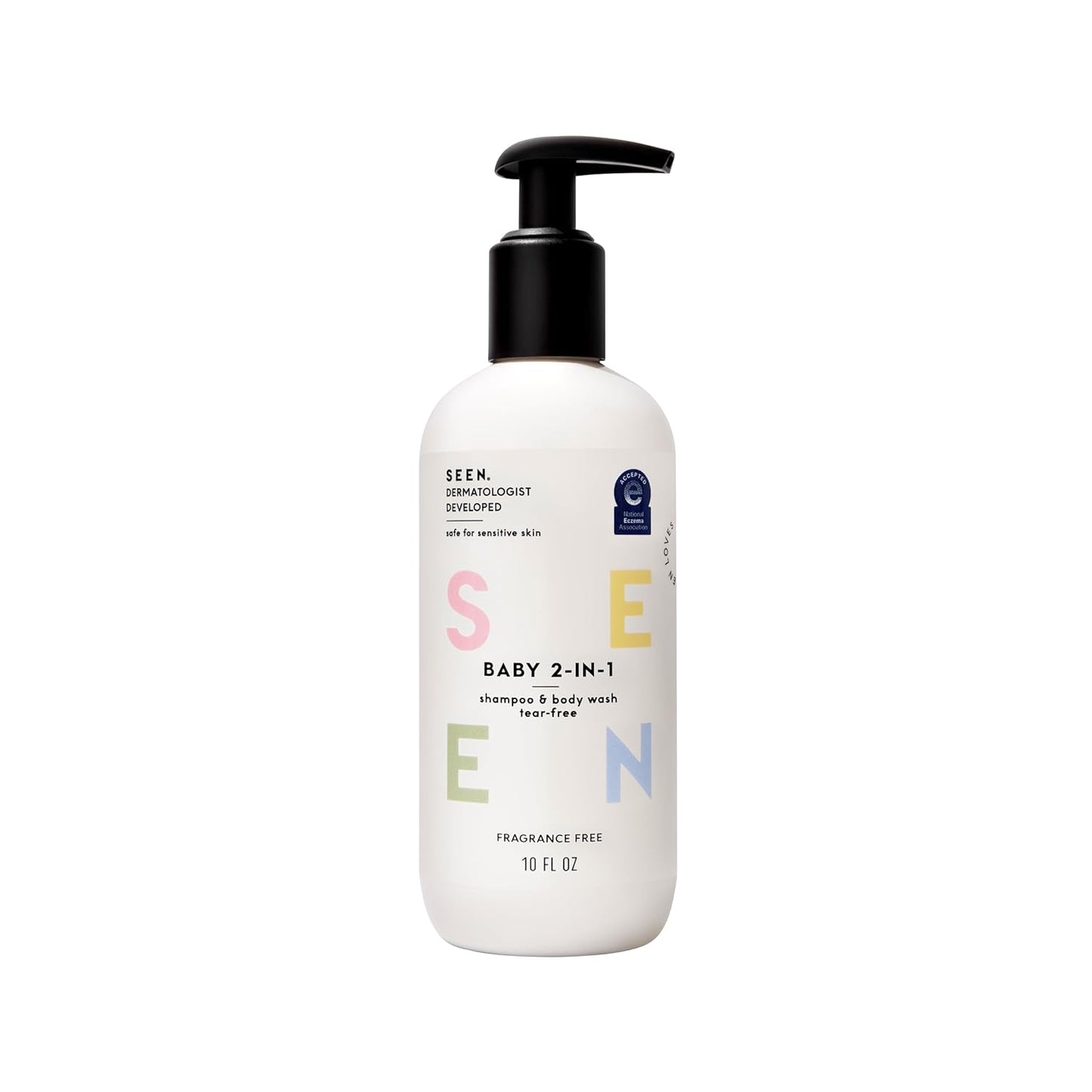 SEEN Baby 2-in-1 Shampoo & Body Wash – Fragrance-Free, Tear-Free & Non-Irritating