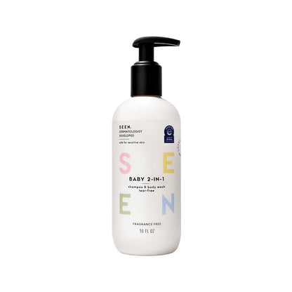 SEEN Baby 2-in-1 Shampoo & Body Wash – Fragrance-Free, Tear-Free & Non-Irritating