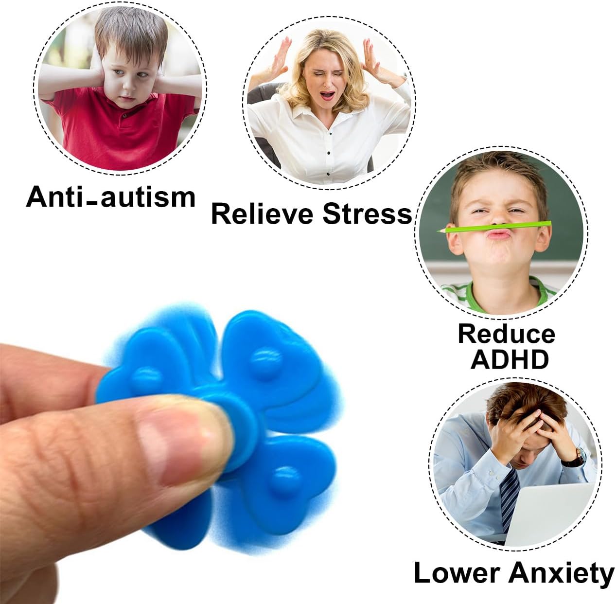 50 Pack Mini Fidget Spinner Toys,Stress Relief Sensory Toys,Birthday Gifts Party Favors for Kids Teens Adults,Christmas Goodie Bag Stuffers,Canival Treasure Box Toys for Classroom Prizes Supplies