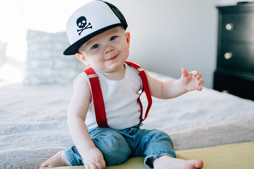 Baby Hats - Baseball Hat, Newborn Youth Flat Brim Mesh Trucker Surf Skate Bubba Bro Fitted Beach Cap Gorros para Bebes