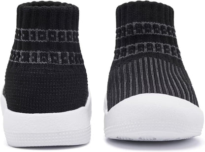 Eashi Baby Boy Girl Non-Skid Indoor Infant Walking Shoes Breathable Warm Elastic Sock Shoes with Memory Sole Protect Toes Outdoor Sneakers