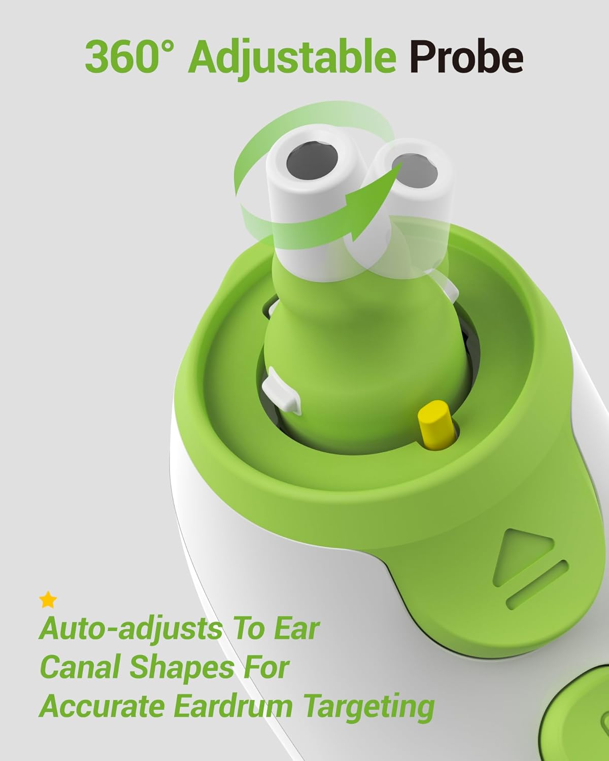 Ear Thermometer with Heated Probe, High Accuracy Thermometer for Kids, Adults and Babies with 32