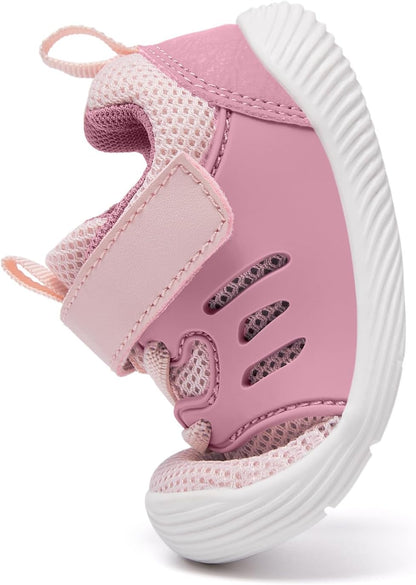 MORENDL Toddler Sneakers Baby Boys & Girls Barefoot Shoes Lightweight Breathable Walking Running Tennis Athletic Sport Shoes