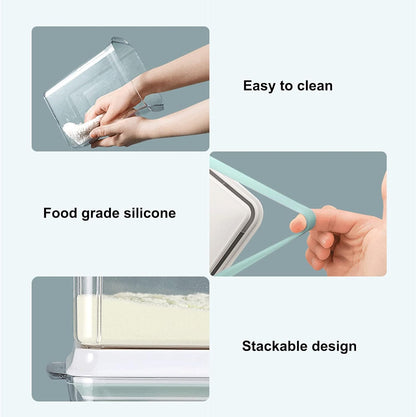 Airtight Food Storage Container Formula Dispenser with Spoon BPA-Free Milk Powder Container for