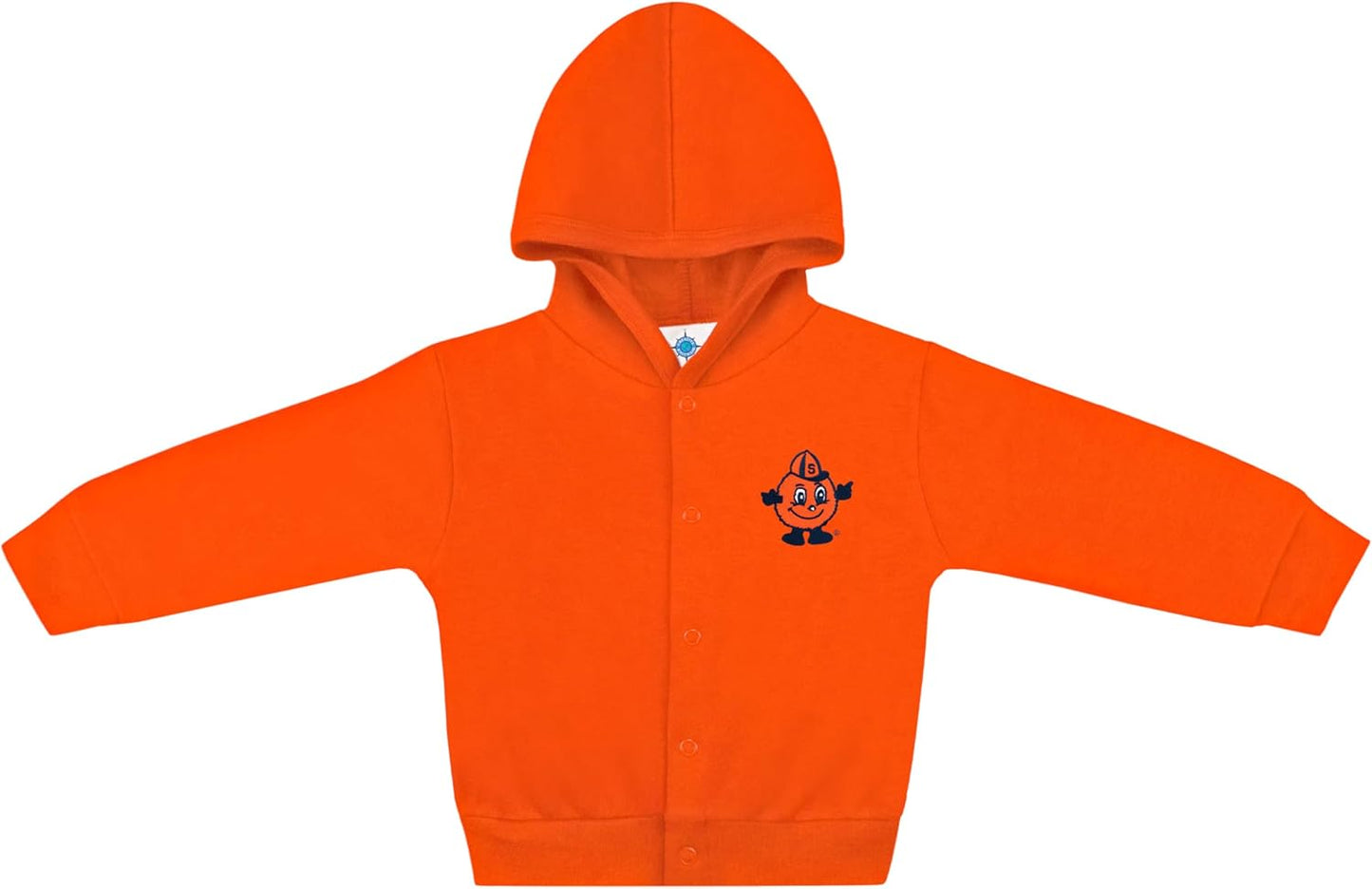 Creative Knitwear College Baby Snap Hooded Jacket - Team Logo, Multiple Colors, for Boys & Girls, (0-24 Months)