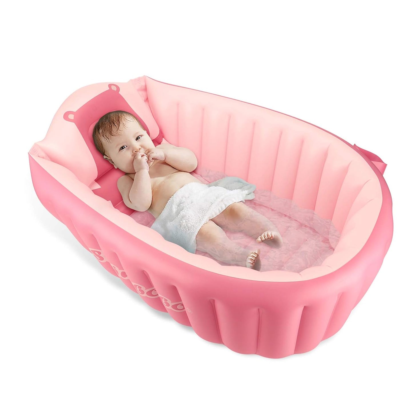 Inflatable Baby Bath Tub Portable Foldable Travel Mini Swimming Pool Helps Infants to Toddler Tub