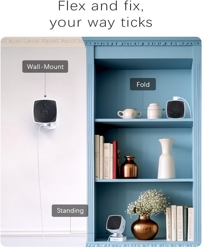 blurams 5GHz Cameras for Home Security, 2K Security Camera Indoor, Pet Camera with Phone App, Indoor Camera w/AI Motion Detection, 2-Way Audio, Compatible with Alexa&Google Home, WiFi 6