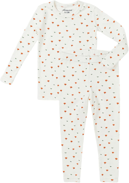 AVAUMA Baby Boys Girls Pajama Set 6M-7T Kids Cute Toddler Snug fit Pattern Design Pjs Cotton Sleepwear