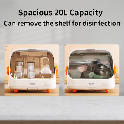 Baby Bottle Sterilizer and Dryer – UV Sterilizer 20L Large Capacity, Hot Air Drying, UV Sanitizer