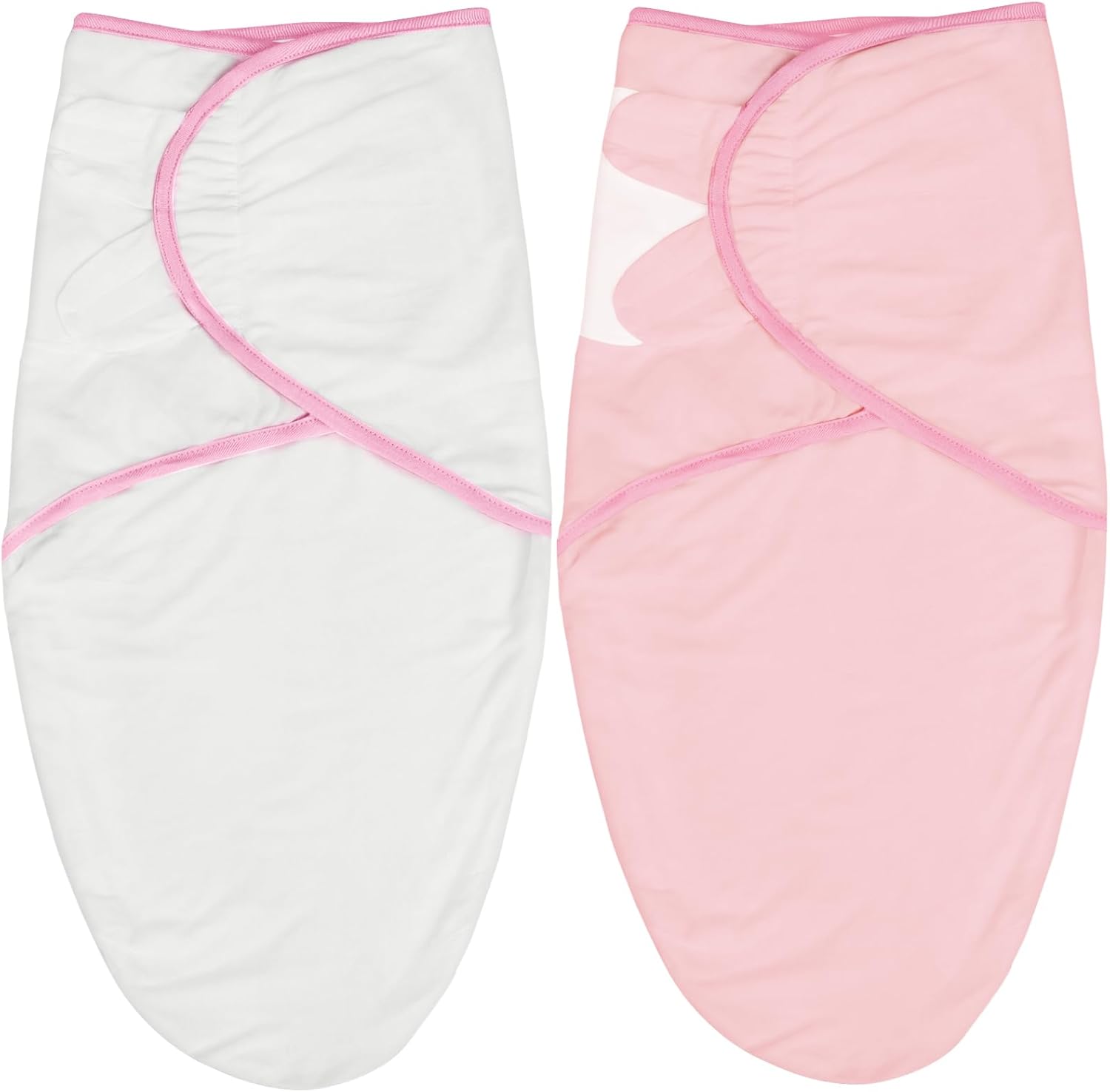 Biloban Baby Swaddles 0-3 Months for Girls, Cotton Swaddle Blanket, Newborn Essentials, Pink &