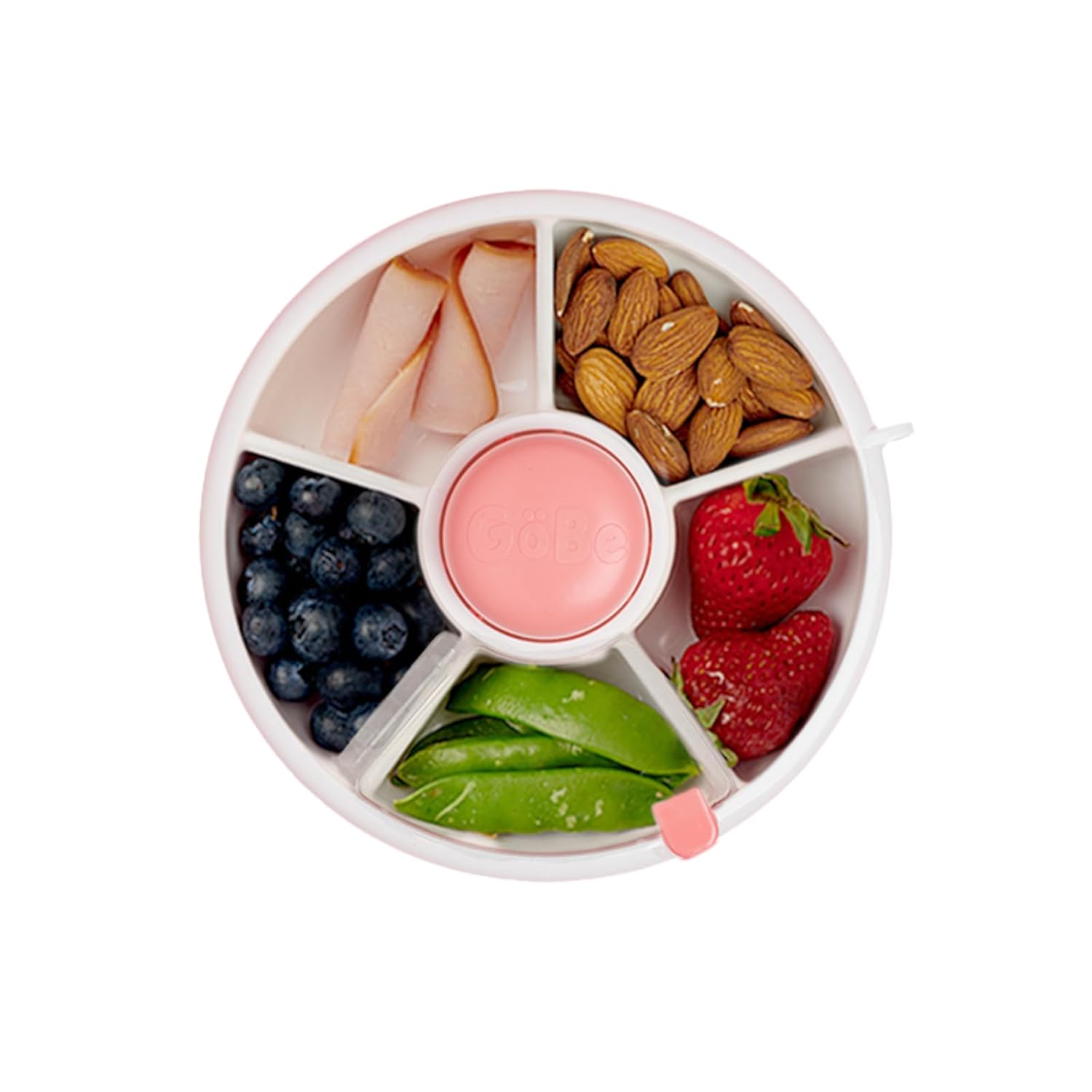 GoBe Kids Original Snack Spinner Bundle with Hand Strap and Sticker Sheet - Reusable Snack