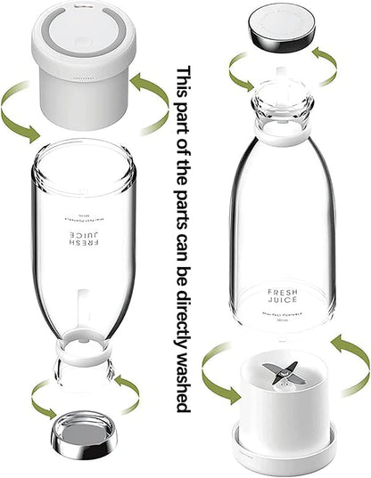 OTPEIR Portable Blender for Shakes and Smoothies with 11.83 Oz Travel Cup and Lid,Durable Stainless