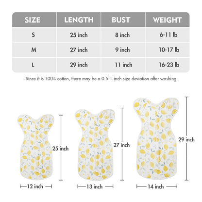 Baby Swaddle Sleep Sacks 0-3 Months - Transitional Swaddles Bag with Arms Up Design, Newborn Sleep Sack, Nursery Swaddling Blankets, Infants, Breathable Soft(Small)