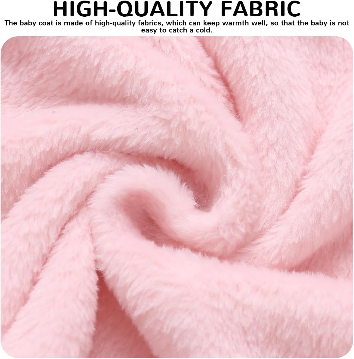 Baby Girl Winter Fleece Coat Toddler Boy Jacket Infant With Hood Warm Outerwear