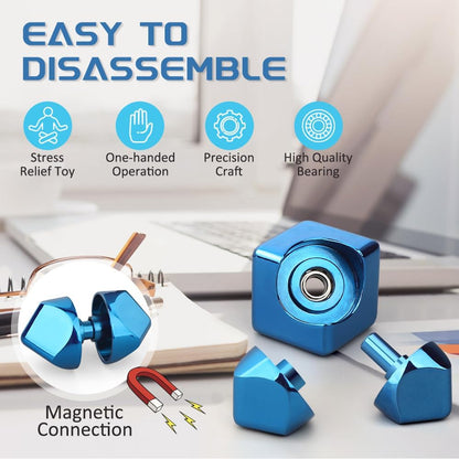 Infinity Cube Fidget Spinner Toy for Kid Adult, Metal Fidget Block Sensory Focus Toy for Boy Girl