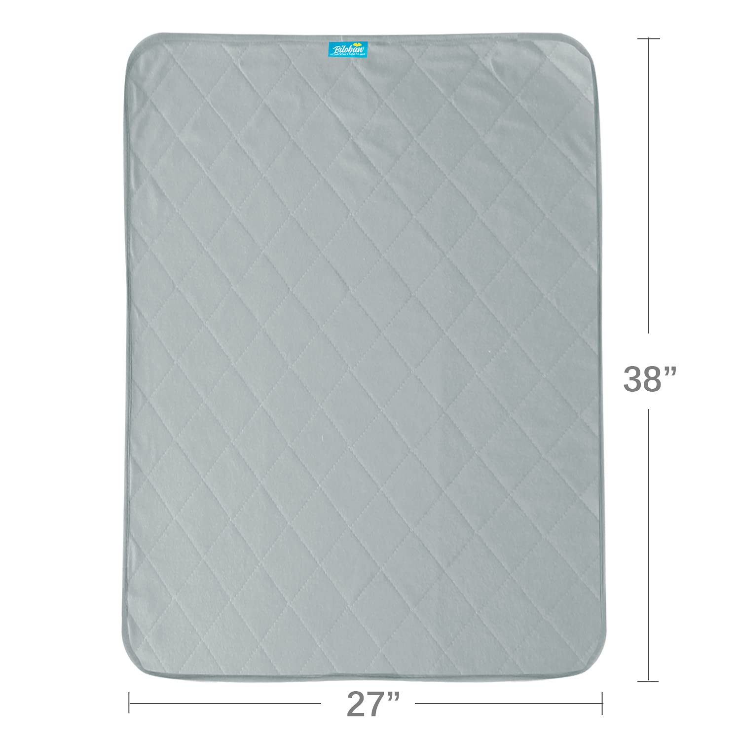 Waterproof Crib Mattress Protector 27" x 38", Non-Slip & Sturdy Mattress Pad Mat, 4 Layers