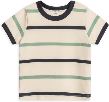 Colored Organics - Organic Cotton Toddler Short Sleeve Shirts - Baby Toddler and Kids Tops - Girls and Boys Tees