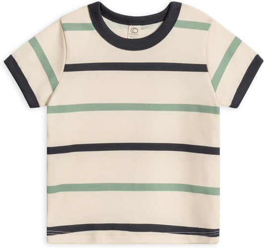 Colored Organics - Organic Cotton Toddler Short Sleeve Shirts - Baby Toddler and Kids Tops - Girls and Boys Tees