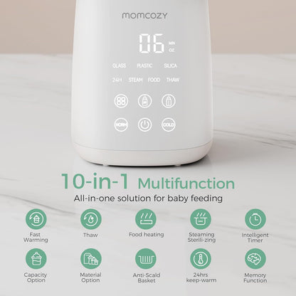 Momcozy Bottle Warmer, Fast Bottle Warmers for All Bottles with Timer, Accurate Temperature Control