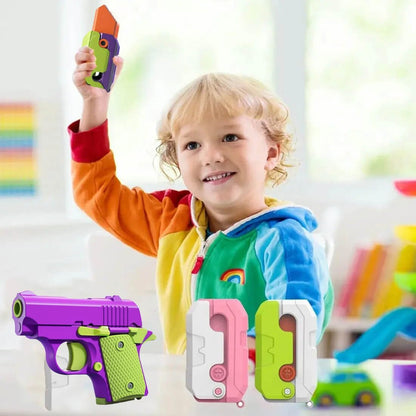 Fidget Toys Pistol, 3D Gravity Mini 1911 Fidget Pistol Toys,Fidget Sensory Toys,Stress Relief for