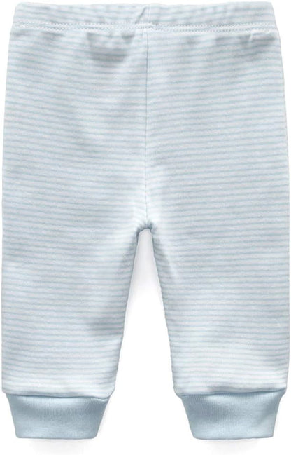 Unisex Newborn Baby Cotton 4-Pack Pants Embroidery Pringting Casual Leggings 0-24 Months for Boys and Girls