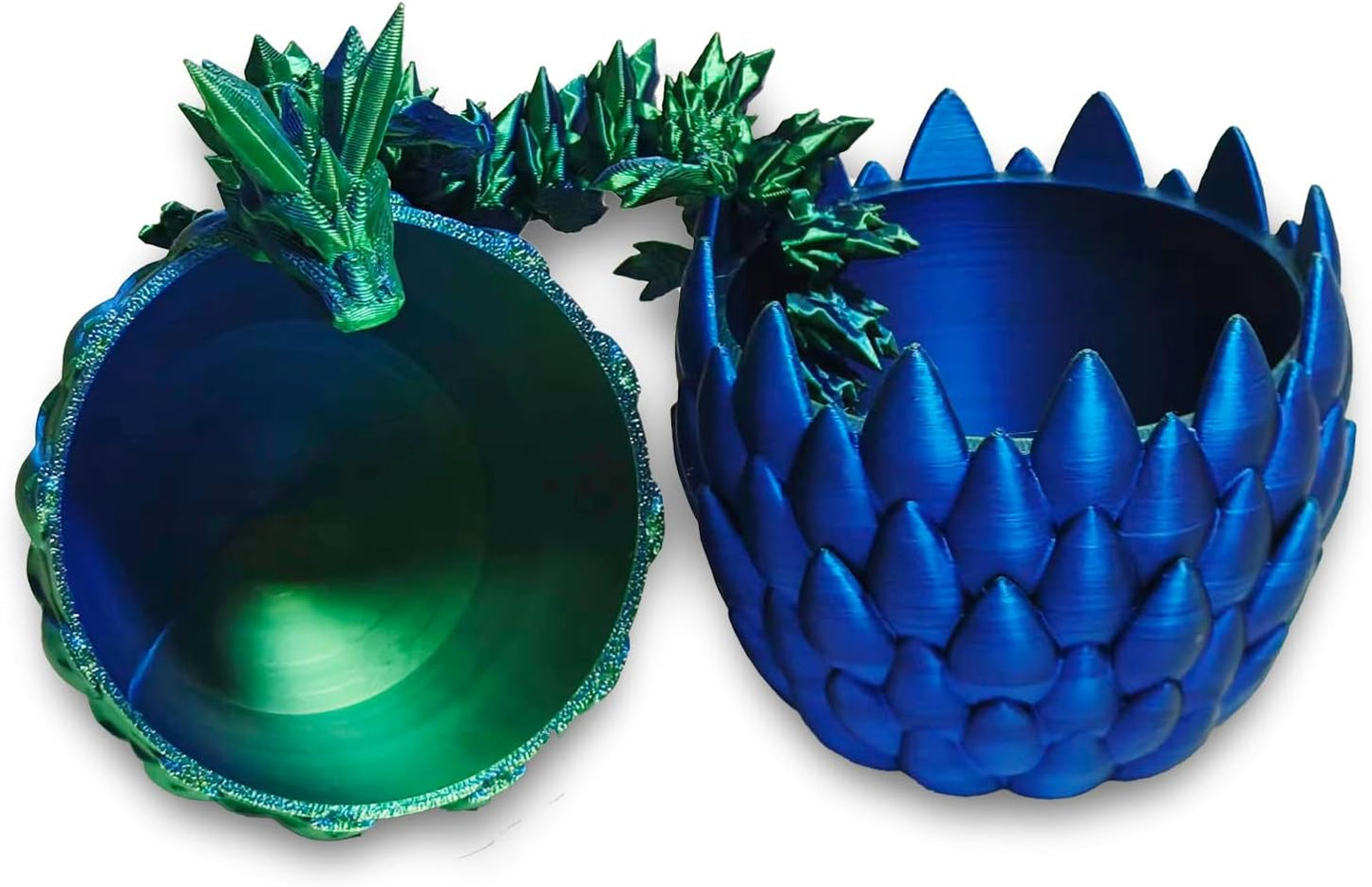 Dragon Egg, Easter Egg with Pet Dragon, 3D Printed Dragon, Crystal Dragon Fidget Toy, Articulated Dragon Eggs Fidget Toy Surprise for Adults