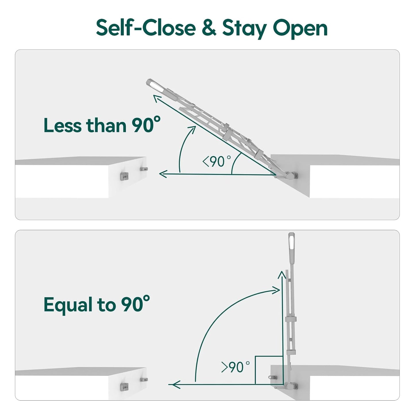 Babelio 34" Extra Tall Baby/Dog Gate with No Threshold Design Walk Thru Door, 26-43" Auto Close Safety Gate for Babies, Elders and Pets, Fits Doorways, Stairs, and Entryways, Grey