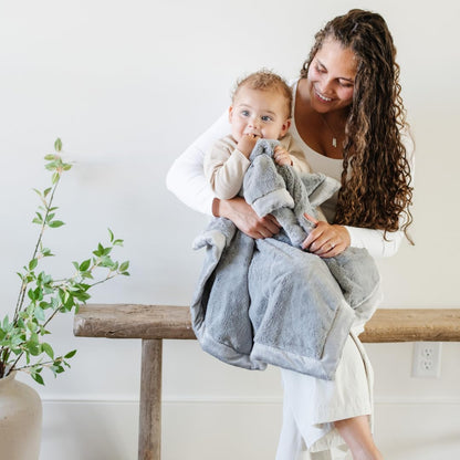 SARANONI Receiving Blankets for Babies Super Soft Boutique Quality Lush Luxury (Gray, Receiving 40"