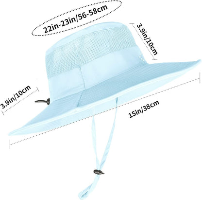 Sun Hats for Men Women Fishing Hat UPF 50+ Breathable Wide Brim Summer UV Protection Hat