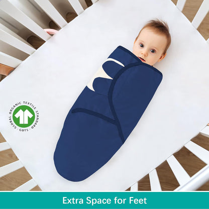 Biloban Baby Swaddles 0-3 Months for Boy & Girl, Cotton Swaddle Blanket, Newborn Essentials, Grey &