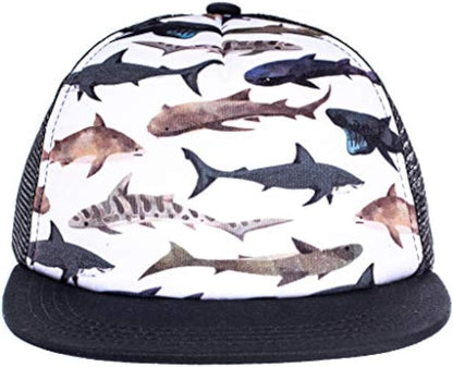 Baby Hats - Baseball Hat, Newborn Youth Flat Brim Mesh Trucker Surf Skate Bubba Bro Fitted Beach Cap Gorros para Bebes
